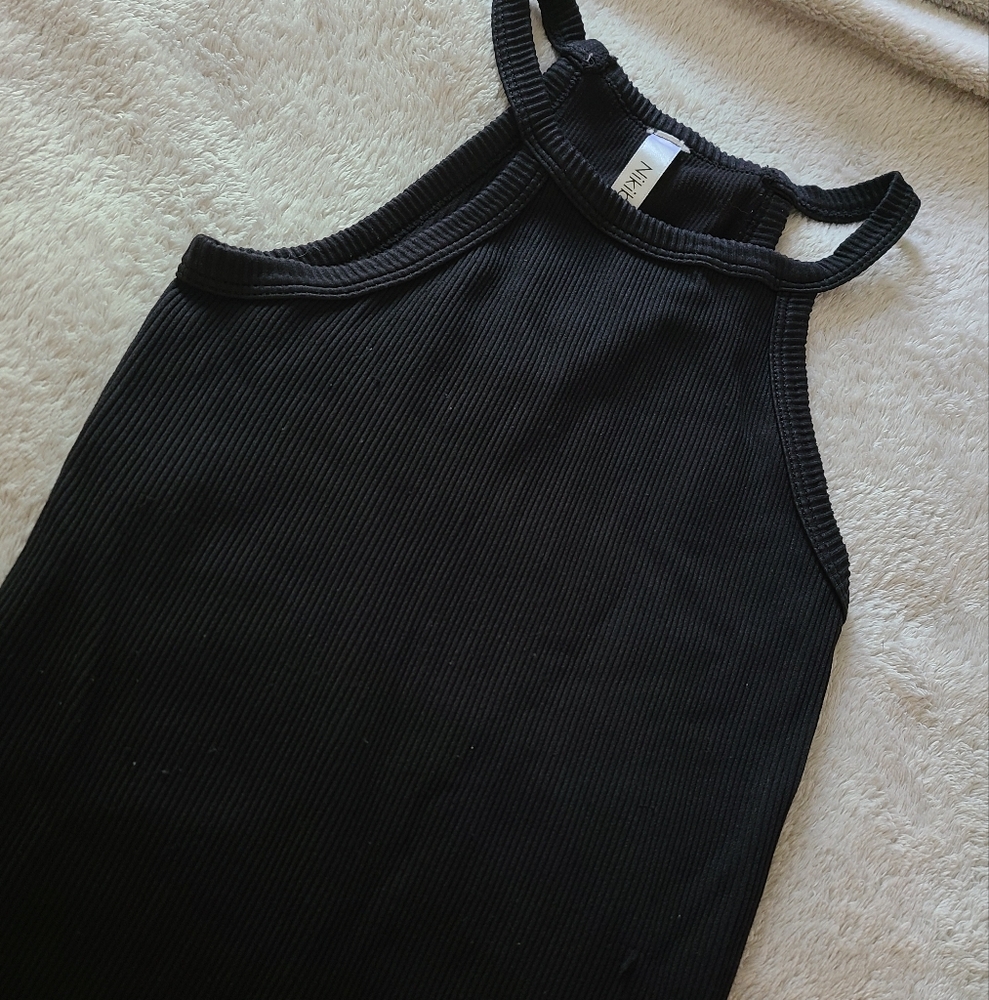 Nikibiki Women Stretchy Black Ribbed Halter Top - Picture 8 of 12